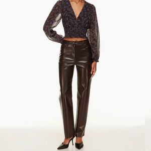 NWT - Aritzia Melina Vegan Leather Pant